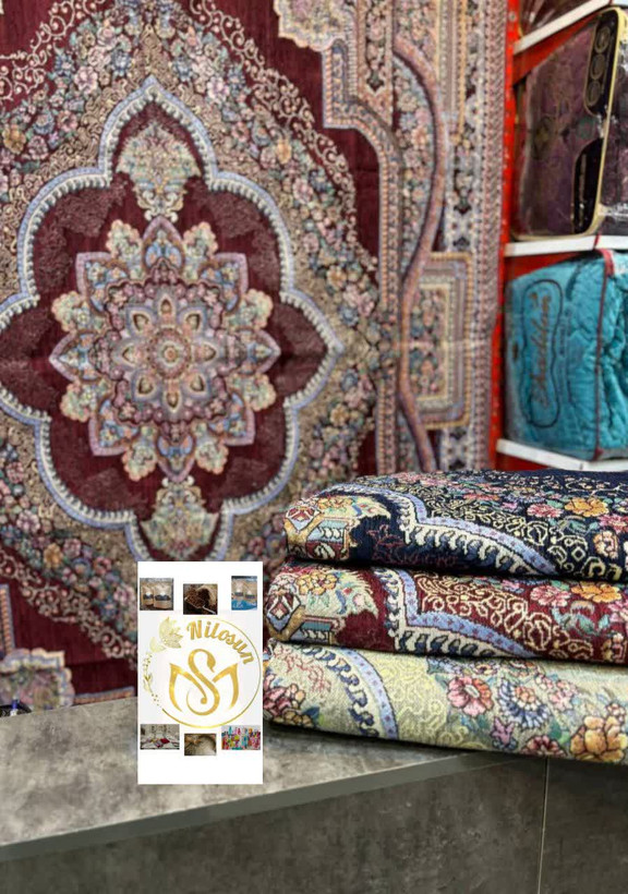 روفرشی ابریشم زرکدار شاهکار یزد(12 متری)